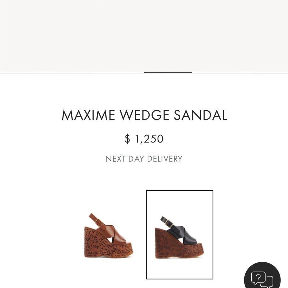 ✨ NIB CHLOE Maxime wedges - Picture 6 of 13